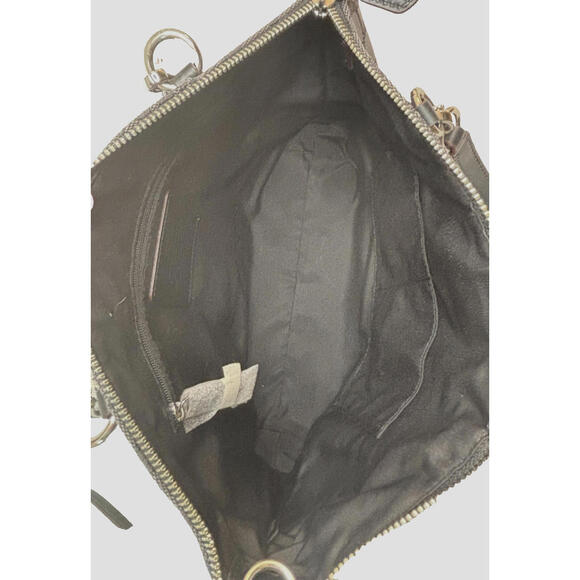 Coach Signature Small Kelsey Satchel Purse Handbag Crossbody Black Gray NWT - Picture 6 of 9